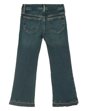 Jeans straight deslavado para niña