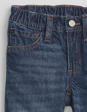 Jeans straight lavado obscuro para niño