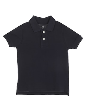 Playera Tipo Polo De Algodón Para Niño