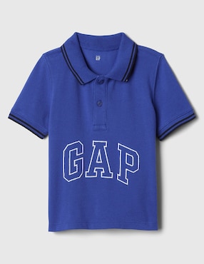 Playera Tipo Polo De Algodón Para Niño