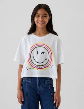 Playera Manga Corta Para Niña