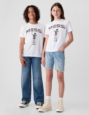 Playera Messi Manga Corta Para Niño