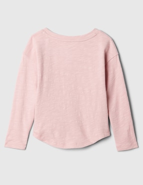 Playera manga larga para niña