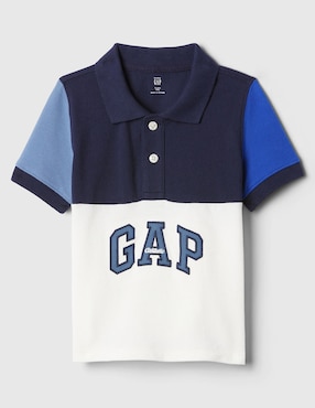 Playera Tipo Polo De Algodón Para Niño