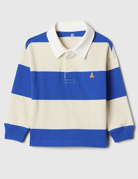 Playera Tipo Polo De Algodón Para Niño