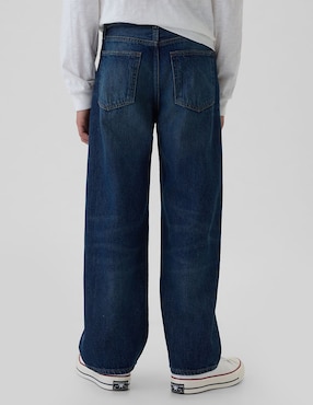 Jeans straight lavado medio para niño
