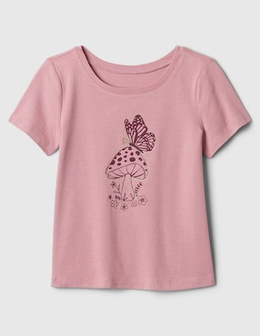 Playera Manga Corta Para Niña