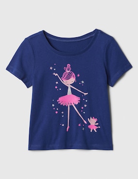 Playera Manga Corta Para Niña