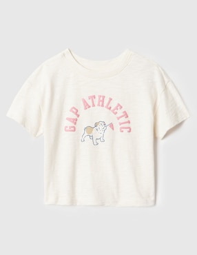 Playera Manga Corta Para Niña