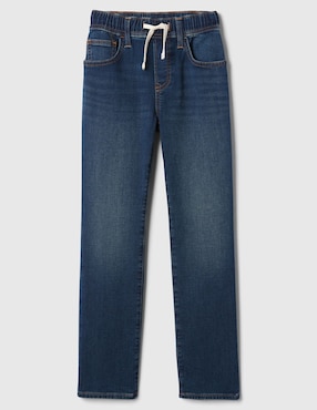 Jeans straight deslavado para niño
