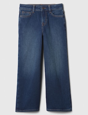 Jeans straight deslavado para niña