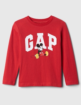 Playera Mickey Mouse Manga Larga Para Niño