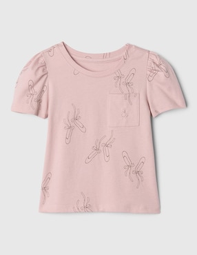 Playera Manga Corta Para Bebé Niña