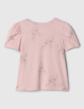Playera manga corta para niña