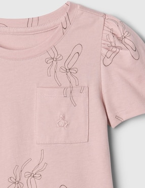 Playera manga corta para niña
