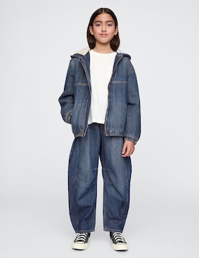 Jeans relaxed baggy lavado medio para niño