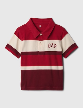 Playera Tipo Polo De Algodón Para Bebé Niño