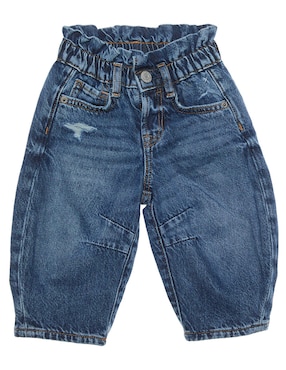 Jeans Carpenter Amplio Lavado Medio Para Niño