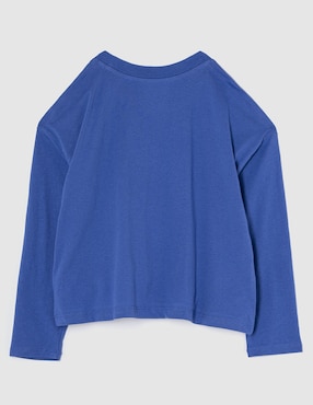 Playera manga larga para niña