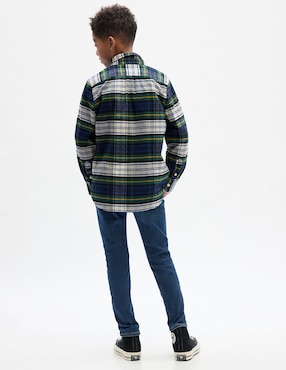 Jeans straight deslavado para niño