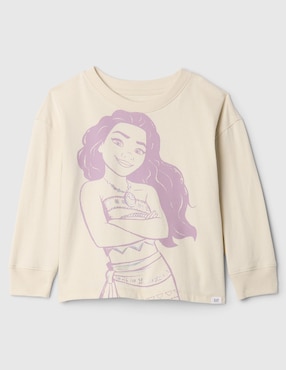 Playera Moana Manga Larga Para Niña