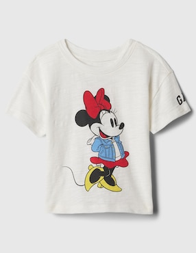 Playera Minnie Mouse Disney Manga Corta Para Niña