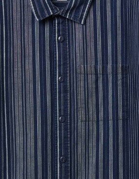 Camisa casual de algodón manga al codo para niño