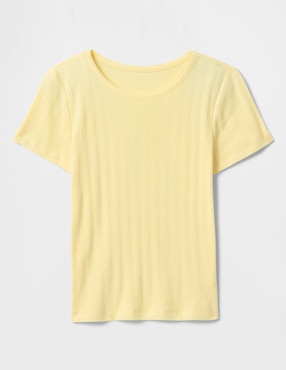 Playera manga corta para niña
