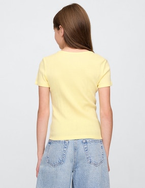 Playera manga corta para niña