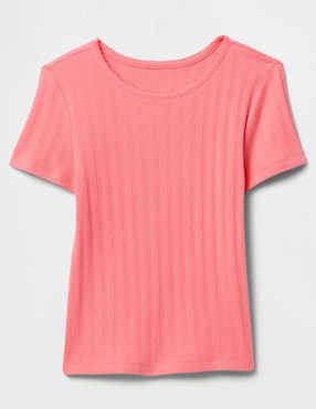Playera manga corta para niña