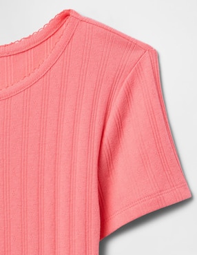 Playera manga corta para niña