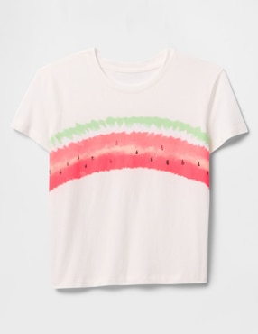 Playera manga corta para niña