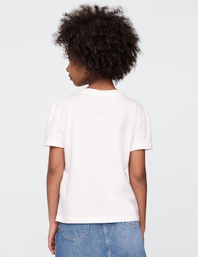 Playera manga corta para niña