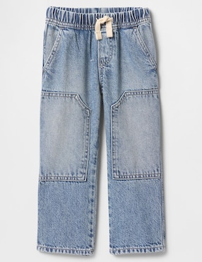 Jeans straight deslavado para niño
