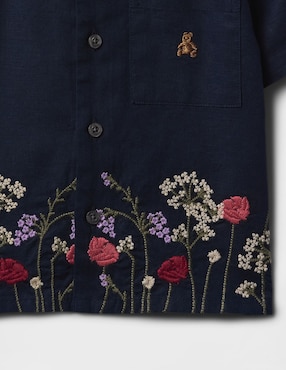 Camisa casual de algodón manga corta para niño