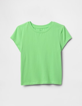 Playera manga corta para niña