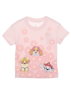 Playera Paw Patrol Manga Corta Para Niña