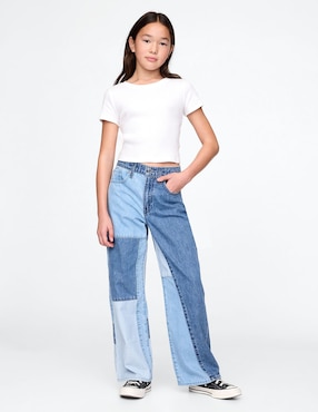 Jeans Amplio Para Niña