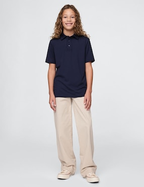 Playera tipo polo para niño