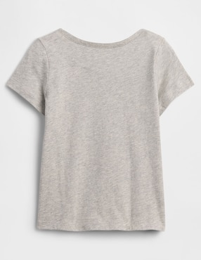 Playera manga corta para niña