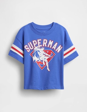 Playera Superman manga corta para bebé niño