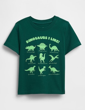 Playera Dinosaurios manga corta para niño