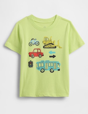 Playera manga corta para preescolar niño