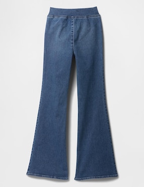 Jeans flare deslavado para niña