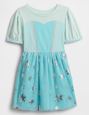 Vestido manga globo para bebé niña