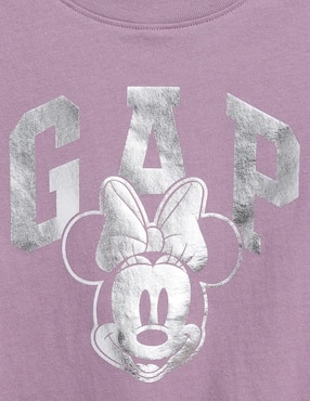 Playera Minnie Mouse manga corta para bebé niña