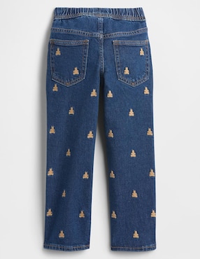 Jeans straight lavado medio para niño