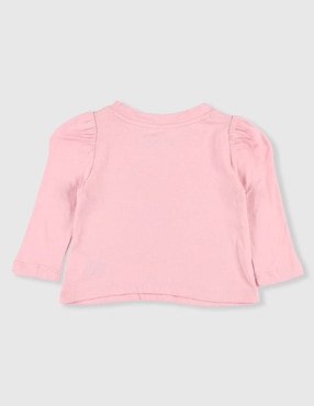 Playera Elsa y Ana manga larga para niña