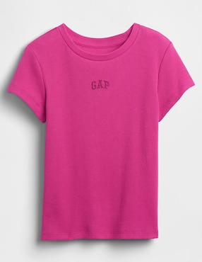 Playera manga corta para niña