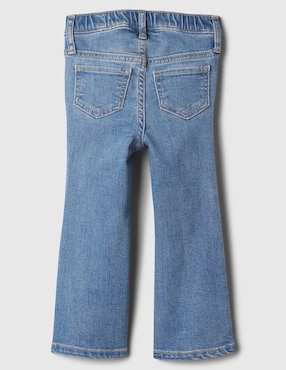 Jeans straight lavado claro para niña